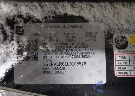 2020 Chevrolet Camaro Rwd Zl1 z USA, uszkodzony, nr VIN 1G1FK1R61L0105578